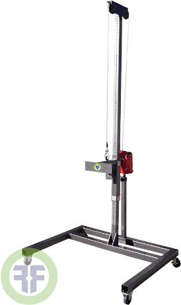 Completely customizable, fixed or mobile, steel frame with UHMW guide bushings, pneumatic, electric, or manual lift.